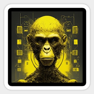 CYBER MONKEY I Sticker